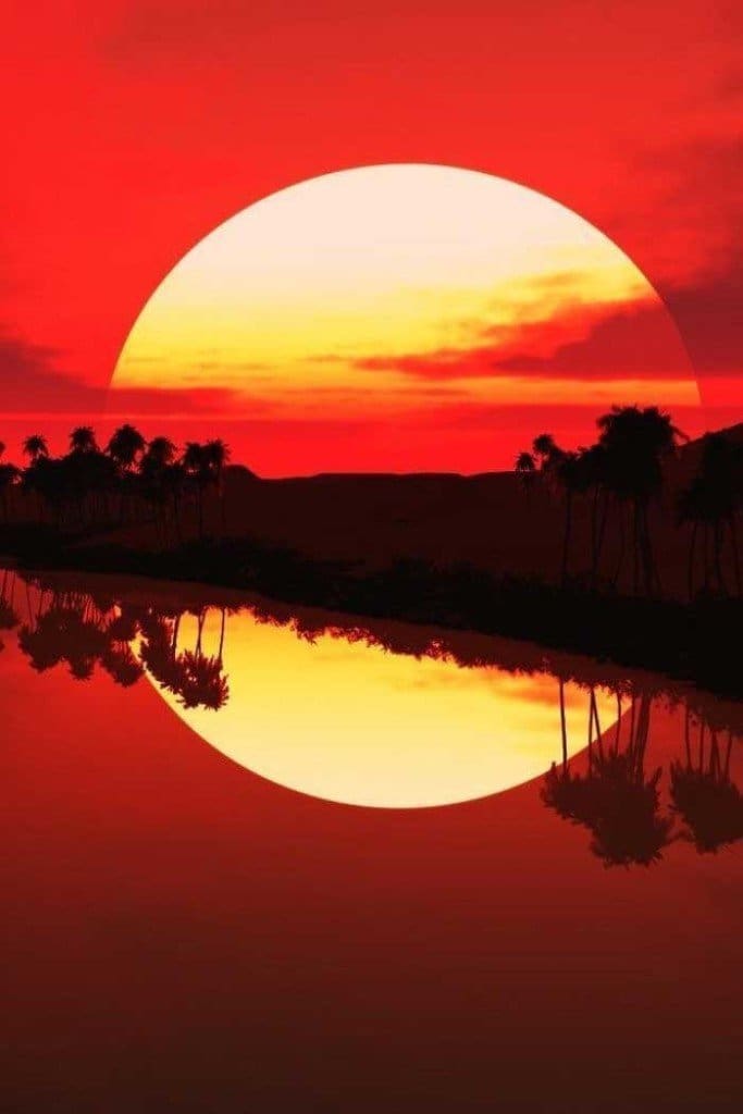 Riflesso del sole completo