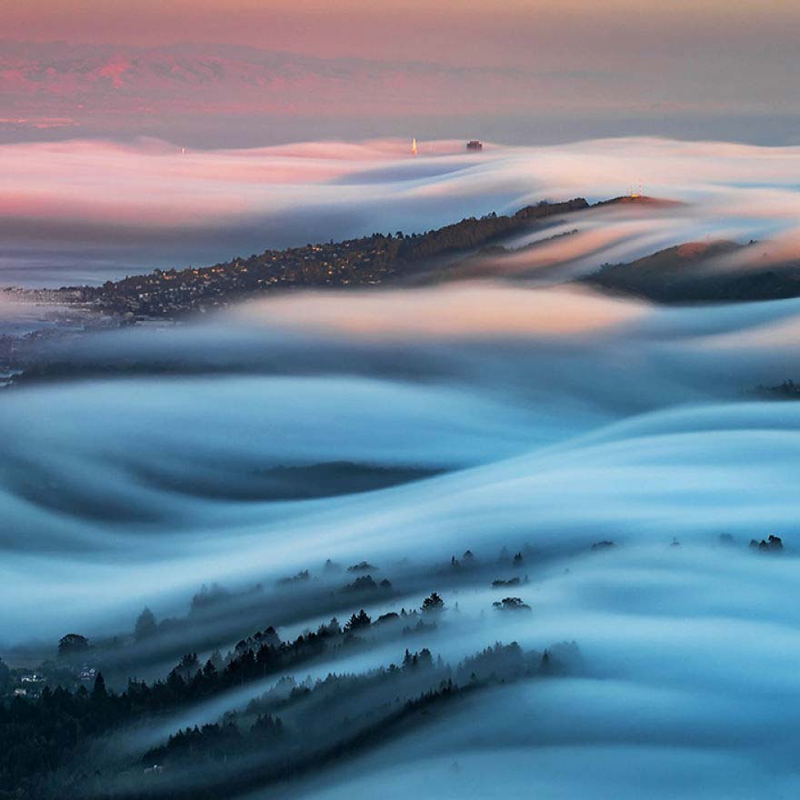 Nebbia in Lunga esposizione di Nicholas Steinberg a San Francisco