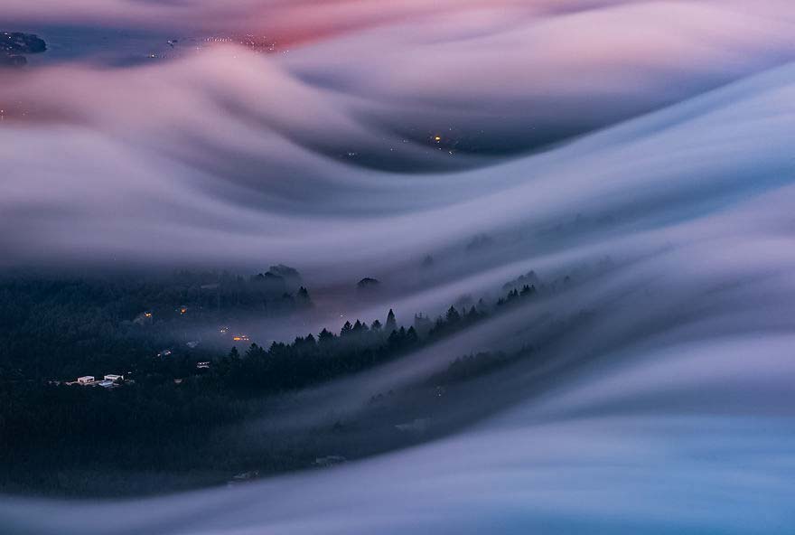 Nebbia in Lunga esposizione di Nicholas Steinberg a San Francisco