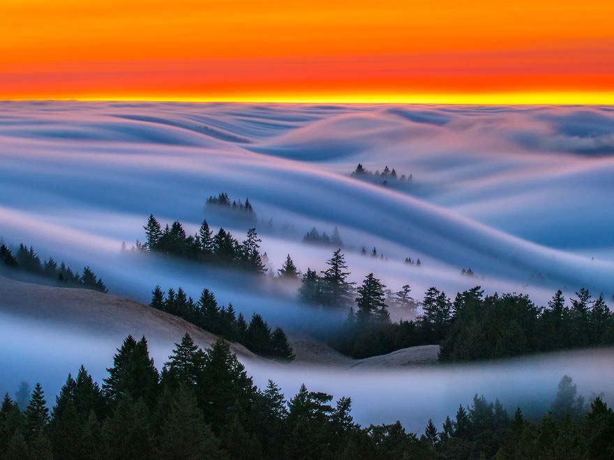 Nebbia in Lunga esposizione di Nicholas Steinberg a San Francisco