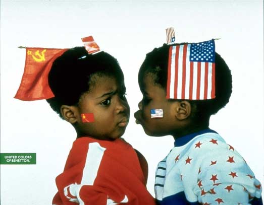 Spot Russia-Usa, foto di Oliviero Toscani