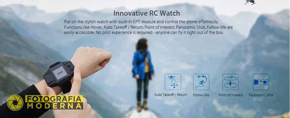 L'orologio telecomando per comandare il drone Simtoo Dragonfly Pro