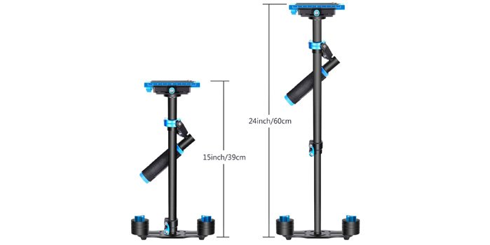 Dimensioni dello stabilizzatore Neewer