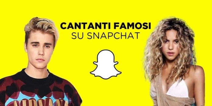 Lista dei cantanti che hanno Snapchat