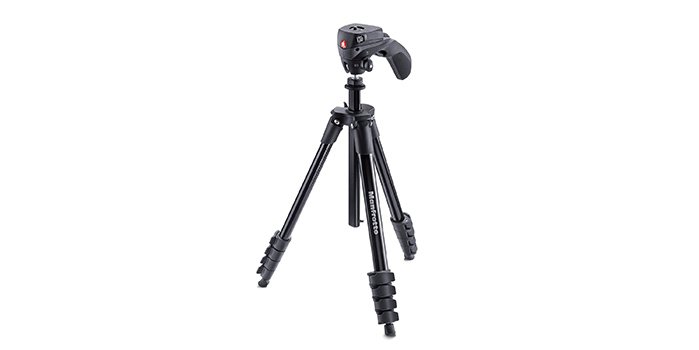 Un cavalletto di grande qualità, marca Manfrotto