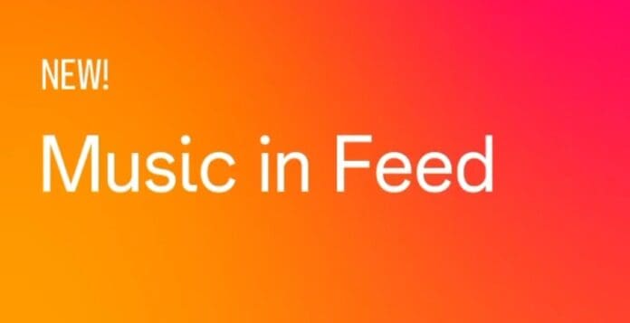 musica sulle foto di instagram